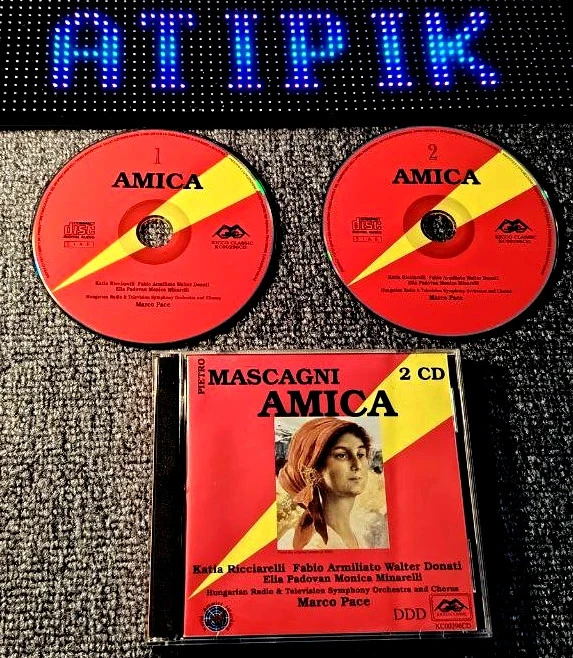 🎭 Mascagni Amica - 2CD World Premier Recording - Kicco Classic Italia - Ultra Raro – photo 3